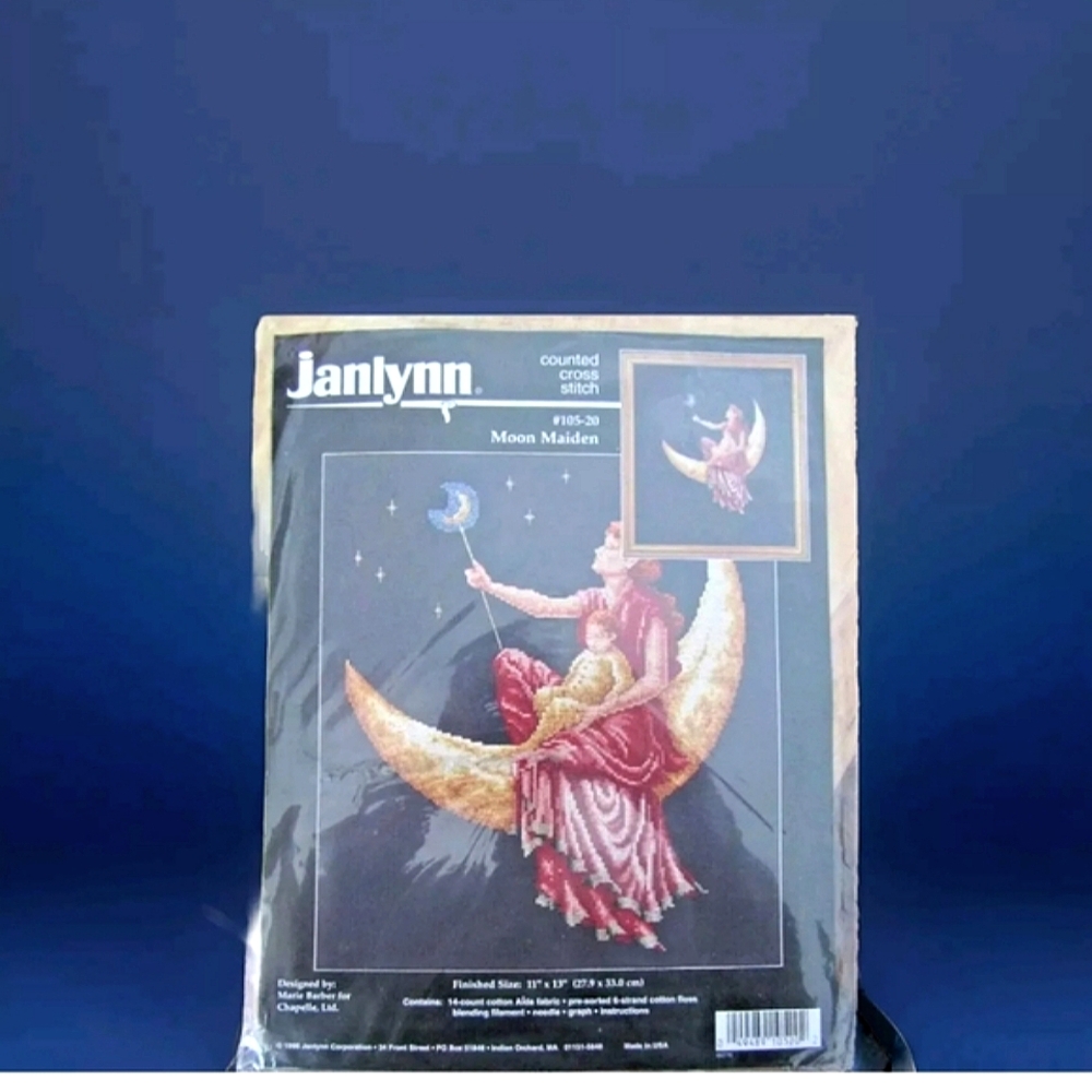 Moon Maiden Counted Cross Stitch Kit Marie Barber Janlynn Sealed Vintage